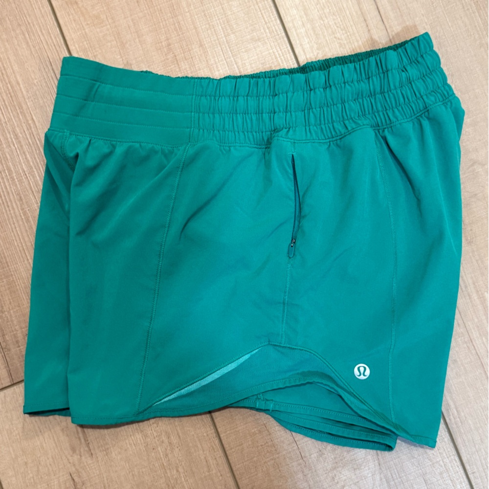 Lululemon Green Hotty Hot shorts
